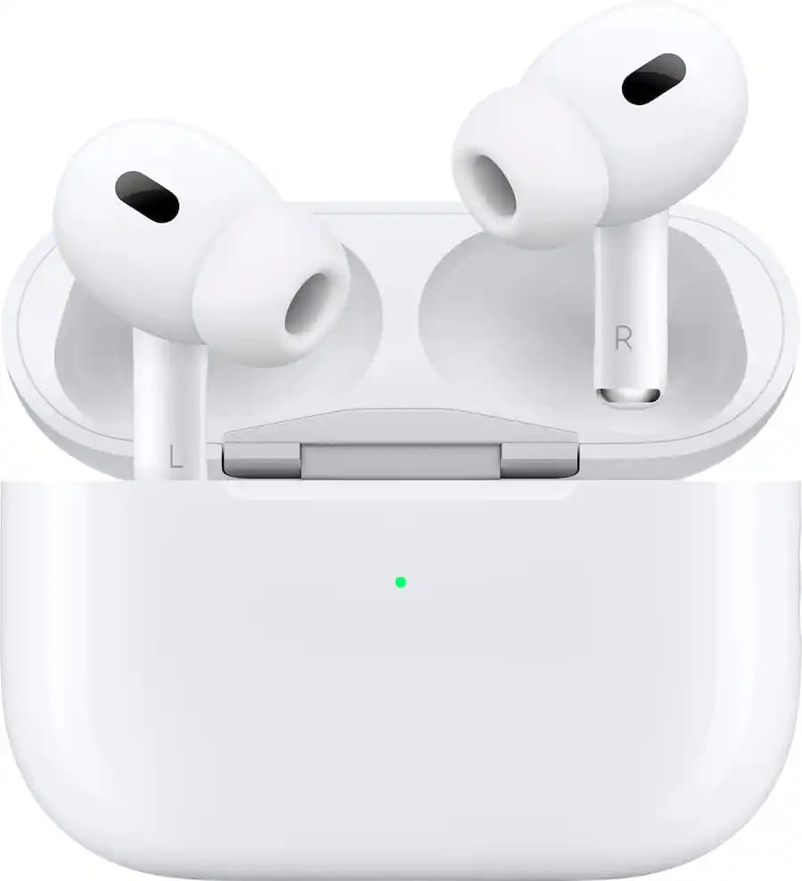 Apple - AirPods Pro 3, Wireless Active Noise Cancelling Earbuds with Heart Rate Sensing Feature - White